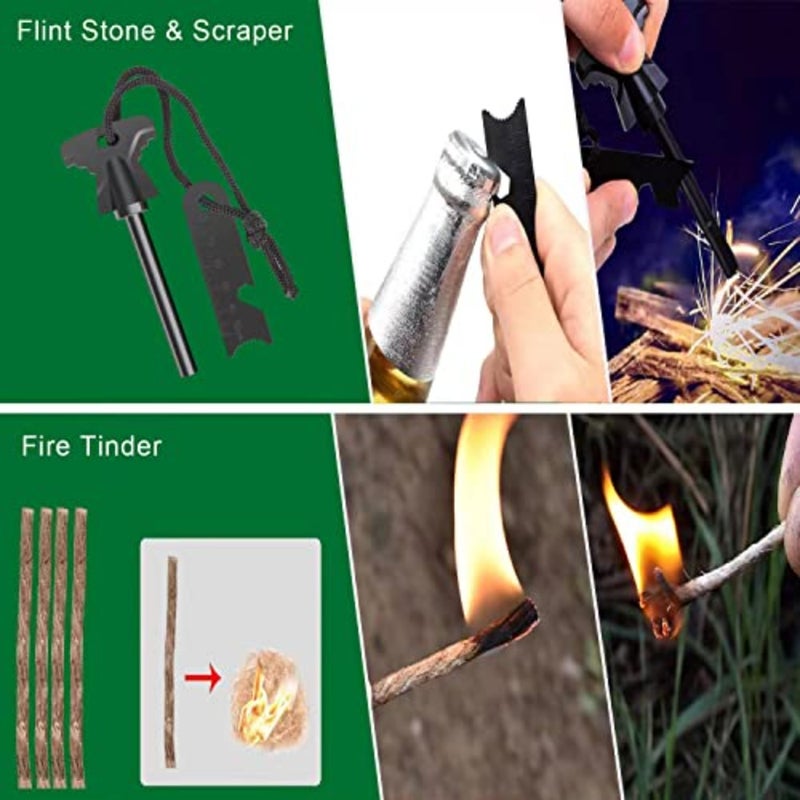 Survival Kit 35 in 1, First Aid Kit, Survival Gear, Christmas Birthday Gifts for Men Boyfriend Him Husband Camping, Hiking, Hunting, Fishing1 - Image 5