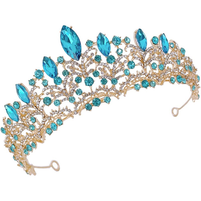 cheekyglo Vintage Crown Bridal Crown Birthday Party Headband Queen Crown Rhinestone Wedding Crowns and Tiaras for Women - Image 1
