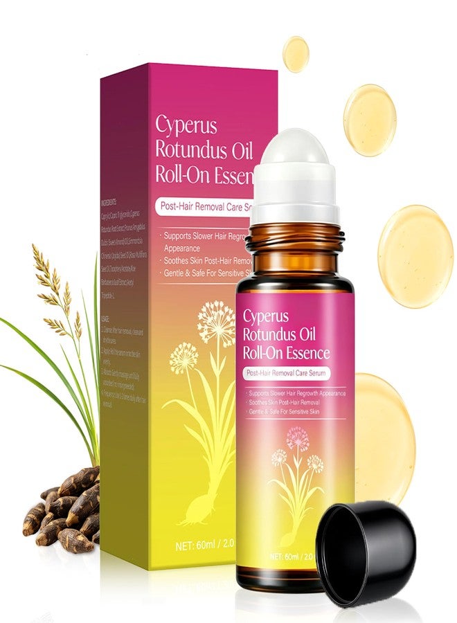 MUREND Natural Cyperus Rotundus Oil for Hair removal 60ml, Hair Removal Oil for Slow Body Hair Growth, Reduces Unwanted Hair Growth for Women & Men, Soothes Skin & Minimizes Pores for All Skin Types - Image 1