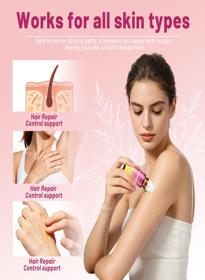 MUREND Natural Cyperus Rotundus Oil for Hair removal 60ml, Hair Removal Oil for Slow Body Hair Growth, Reduces Unwanted Hair Growth for Women & Men, Soothes Skin & Minimizes Pores for All Skin Types - Image 3
