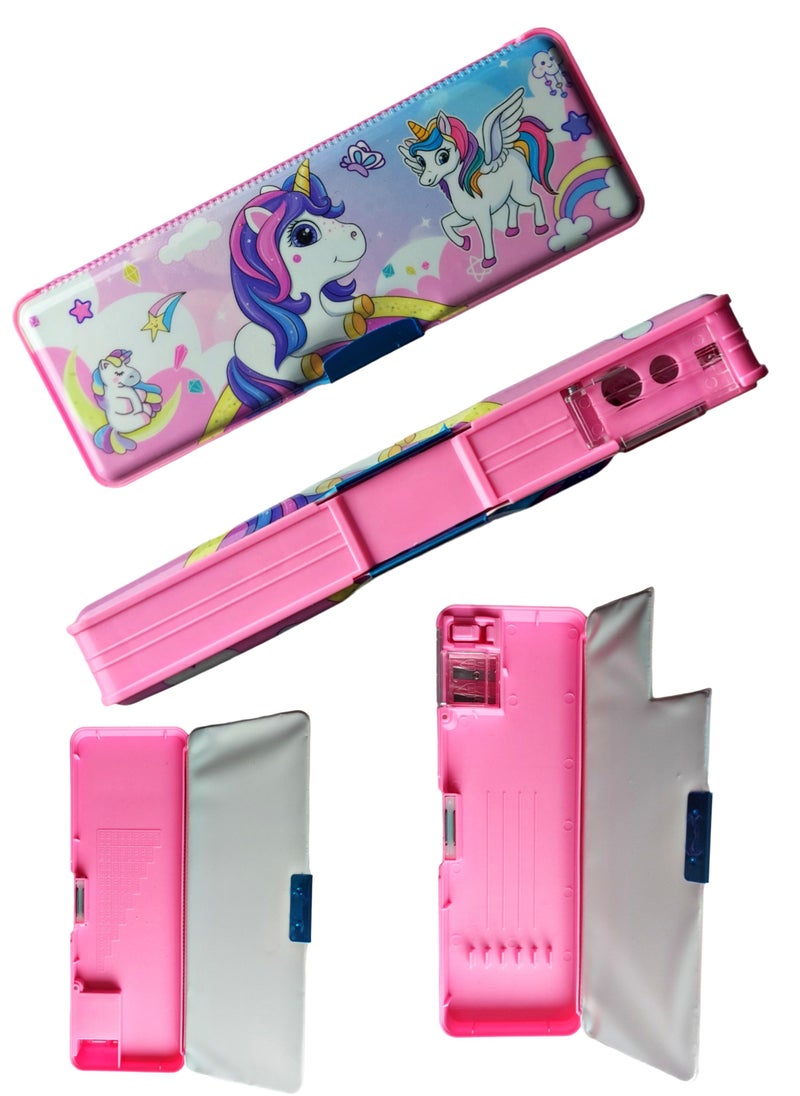 GoodBuy - Unicorn Disney multipurpose magnetic kids pencil case with sharpner - Image 1
