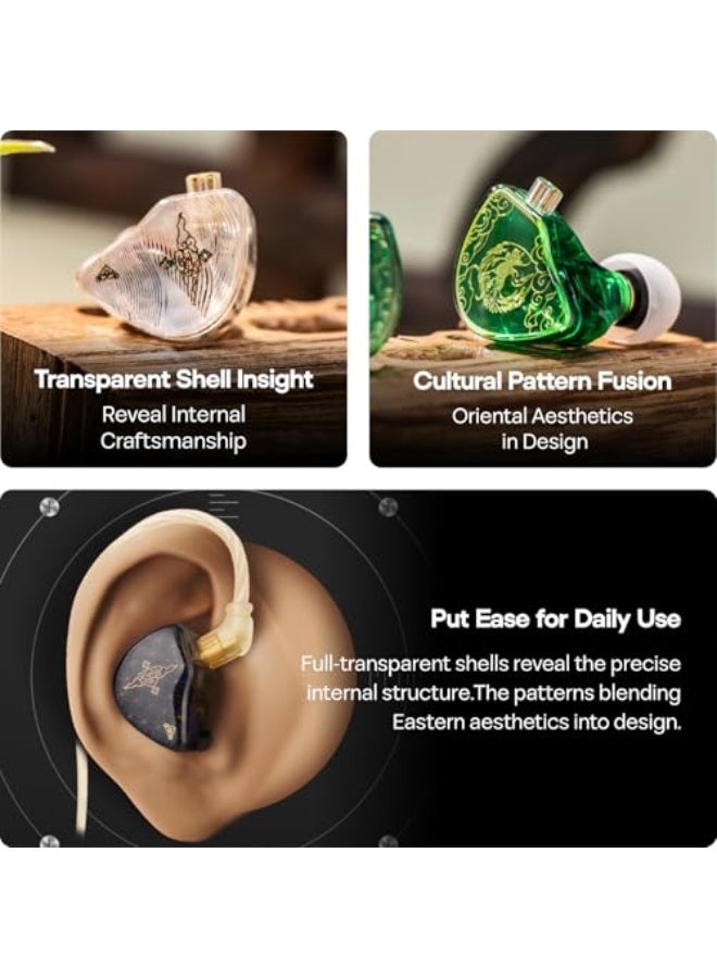 TANGZU Wan'er S.G 10mm DD Driver PET Diaphragm IEM, Recessed 2Pin - Image 5