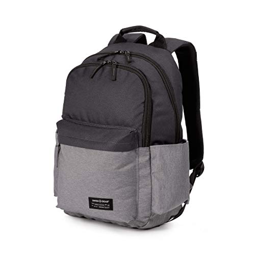 SwissGear 2789 Laptop Backpack, Grey/Black, 17.75-Inch - Image 1