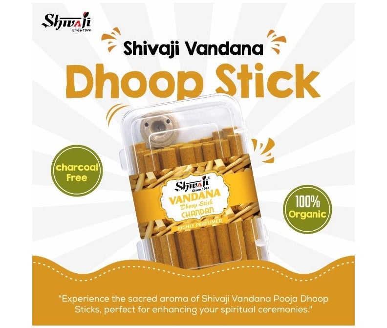 SHIVAJI Vandana Dhoop Stick 75g - Organic - Image 3