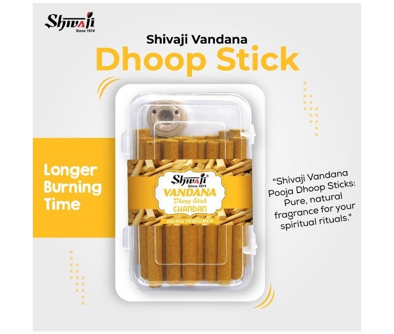 SHIVAJI Vandana Dhoop Stick 75g - Organic - Image 4