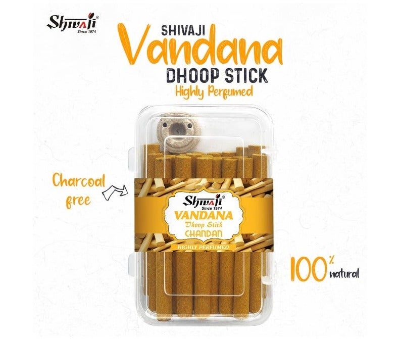 SHIVAJI Vandana Dhoop Stick 75g - Organic - Image 5