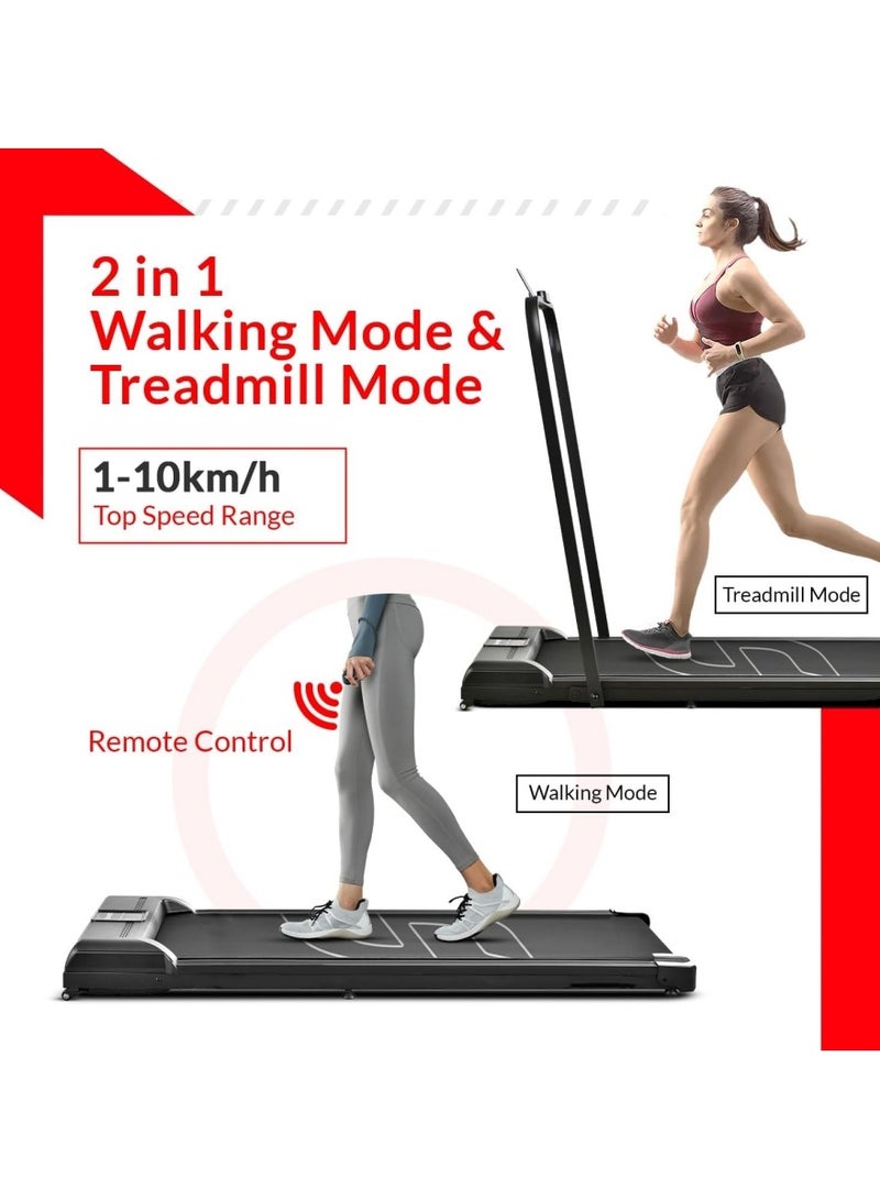 RUIYADA 2 in 1 Walking Pad, Foldable Treadmills with Handle Bar, 2.5HP Portable Folding Treadmill with Remote Control, Under Desk for Home Office, Small Treadmill - Image 4