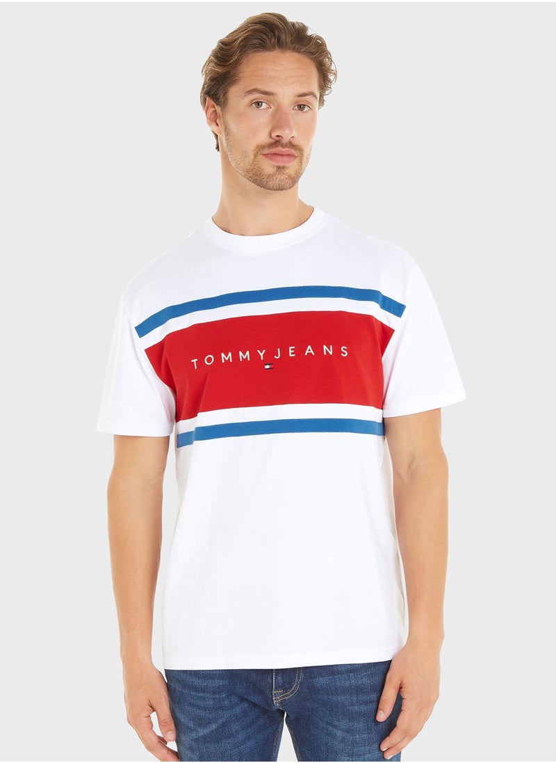 TOMMY JEANS - Colorblock Crew Neck T-Shirt - Image 1