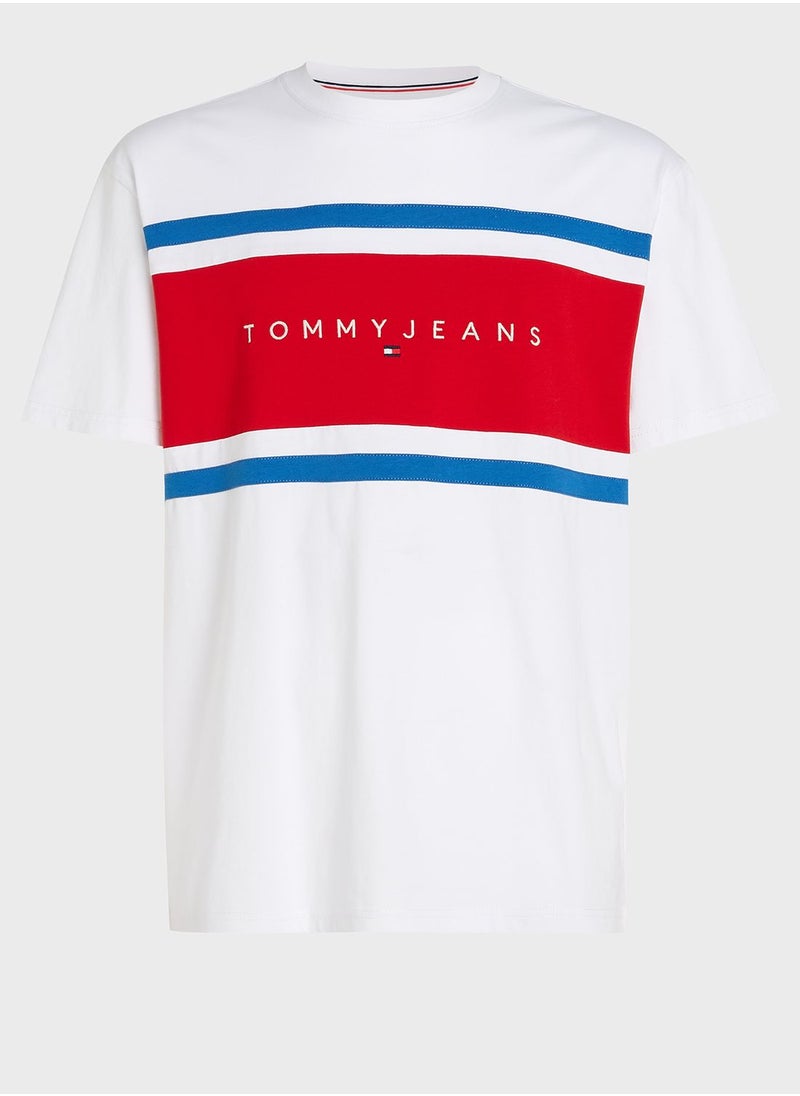TOMMY JEANS - Colorblock Crew Neck T-Shirt - Image 1