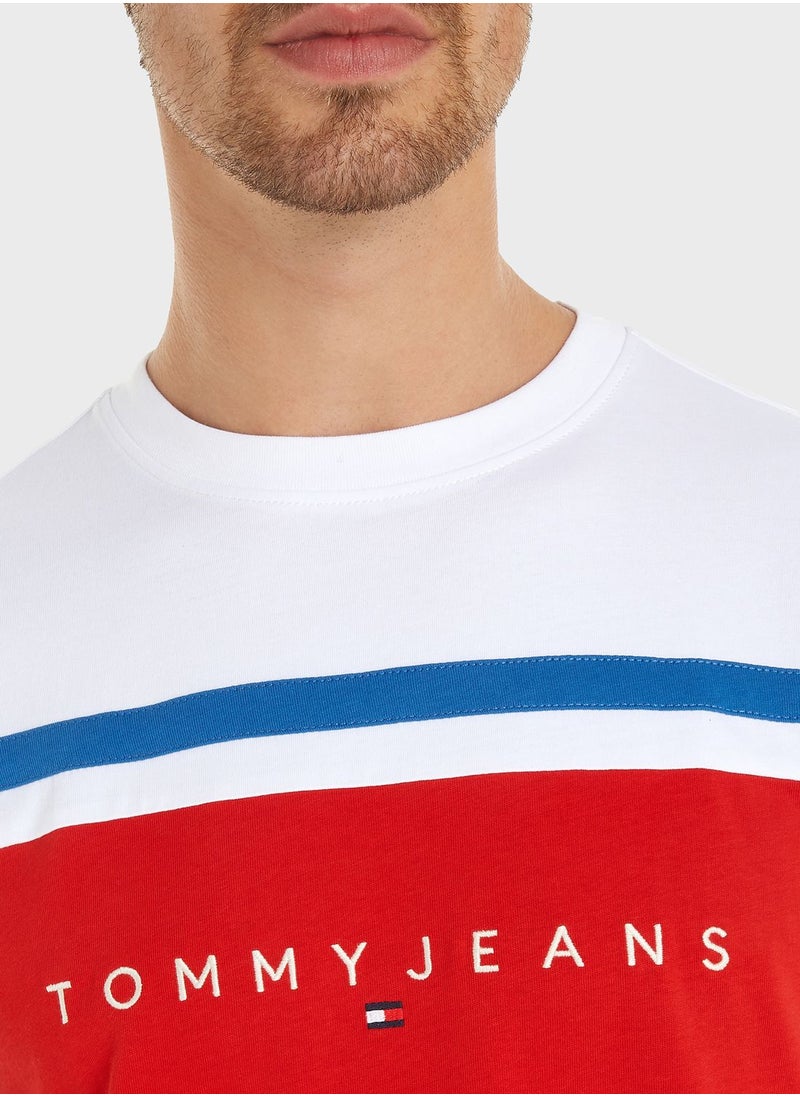 TOMMY JEANS - Colorblock Crew Neck T-Shirt - Image 1