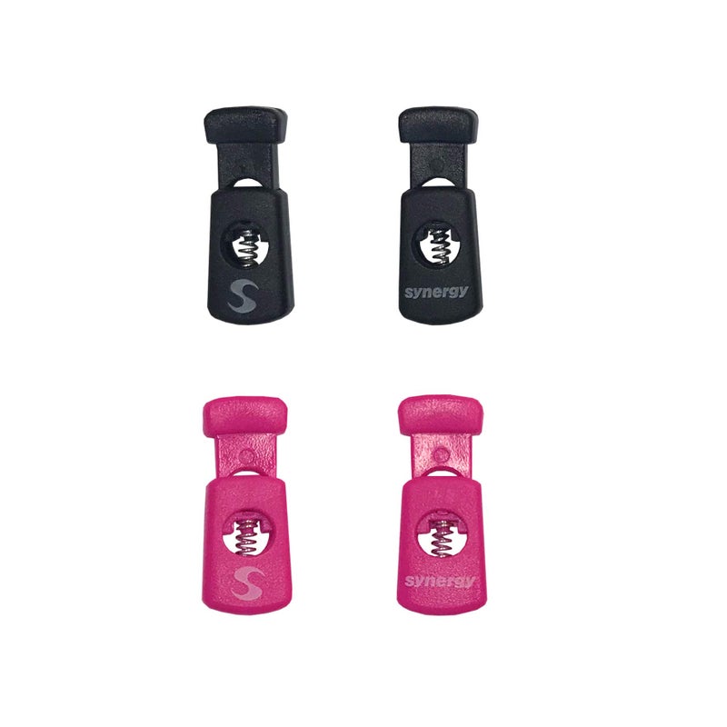 SYNERGY حزام رقم يوم السباق من سينيرجي للجري/الترياتلون 2-Pack (أسود/وردي 2-Pack) - Image 4
