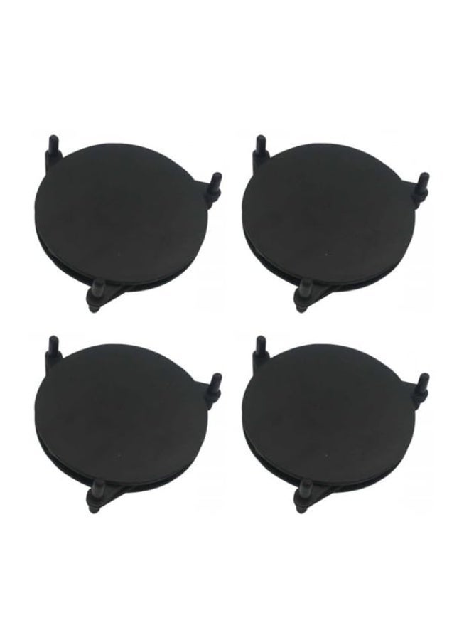 Expandable Stackable Mug Stacker 4Pcs Black, Kitchen Cabinet Cupboard Pantry Coffee Tea Cup Glass Storage Organizer Discs, Space Saving Drinkware Holder for Home & RV - Image 1