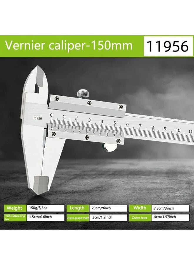 Vernier Caliper 11956 Precision Mechanical Caliper Durable Alloy Construction 5 64oz - Image 1