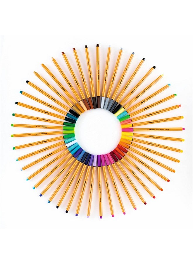 ستابيلو مجموعة أقلام تحديد دقيقة من ستابيلو بوينت 88 - عبوة من 25 قلمًا (متعدد الألوان) - Image 2