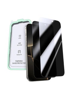 iPhone 16 Pro Screen Protector Privacy 100% Privacy Protection Ultimate Drop Protection 1:1 Full Coverage Anti Spy Screen Protector 9H+ Tempered Glass Fit for Most Case (2 Pack)