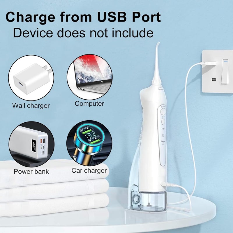 RAXSEG USB Charging Cable for Nicwell, Fairywill, Aquasonic, MOSPRO, Nicefeel, Zerhunt, Oralfree, Waterfloss, Tovendor, Hangsun, Initio, McNaval, Cremax and USB Charging Cord Replacement Parts (White)… - Image 2
