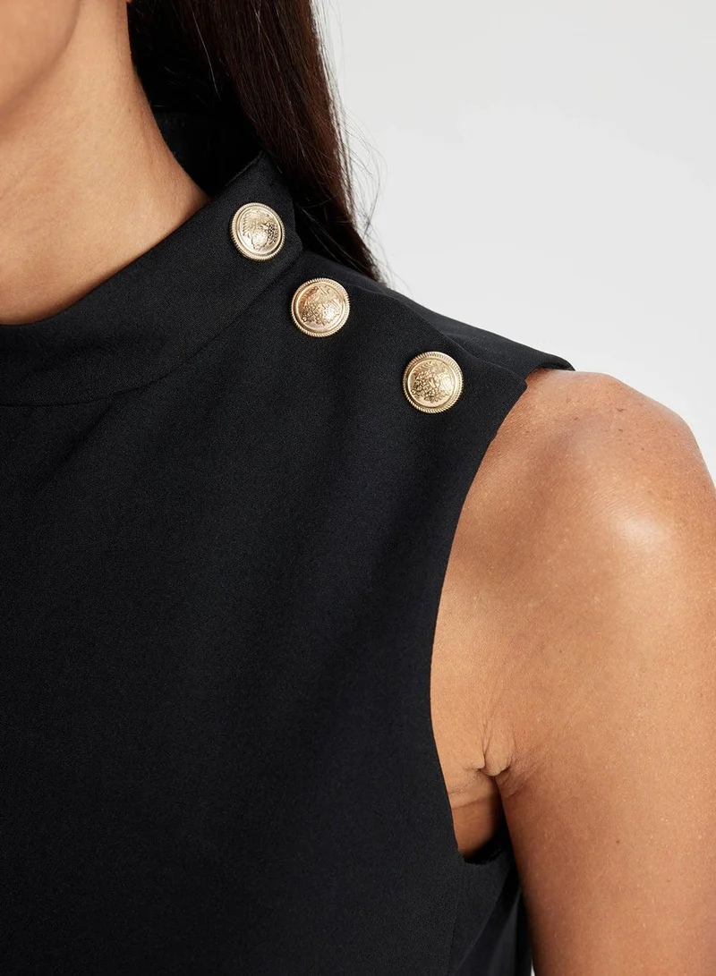 DeFacto Sleeveless Mockneck Dress