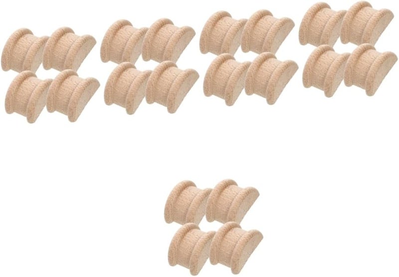 Wood Carved Roman Column Applique Onlay Natural Wood Home Decor 5 Pack - Image 2