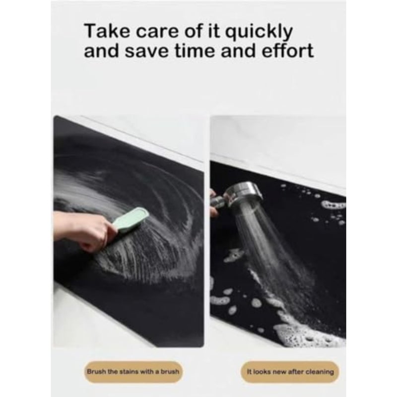 2PCS Kitchen Mat, Kitchen Floor Mat Non-Slip, Waterproof Kitchen Carpet Cushioned Anti Fatigue Kitchen Runner Rug Standing Mat for Kitchen, Floor, Office F - Image 5