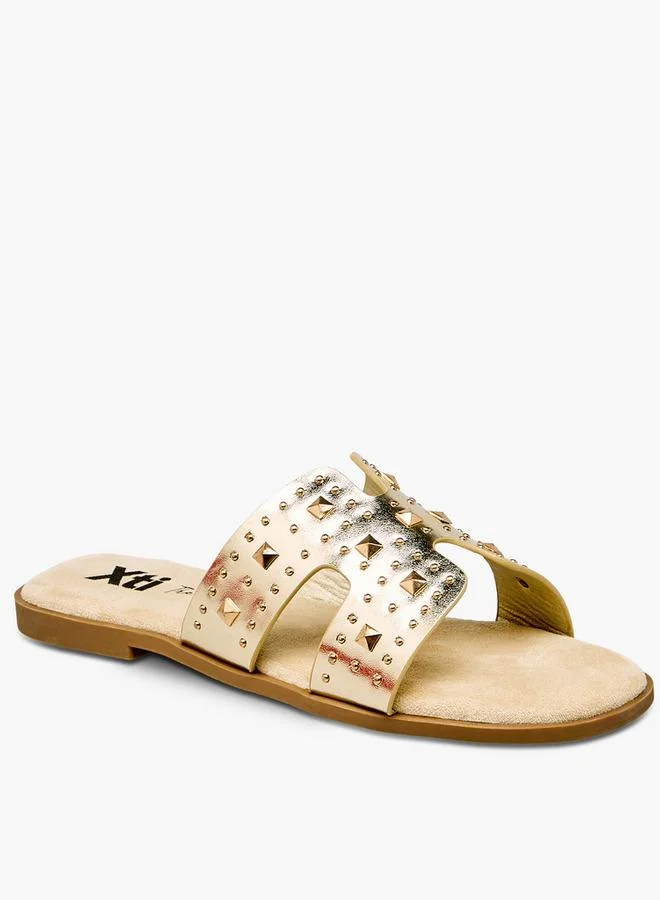 Xti Women Metallic Accent Sandals