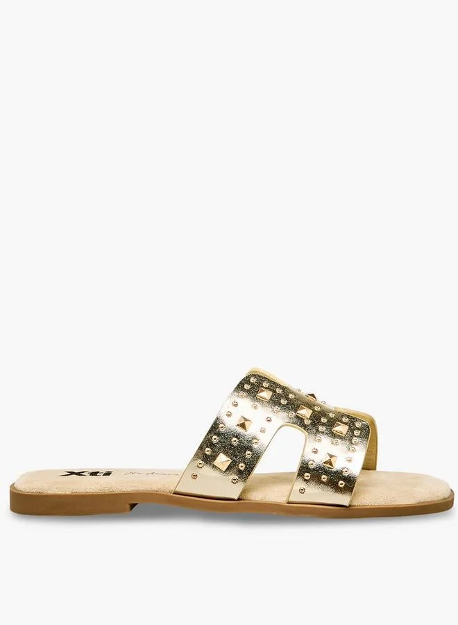 Xti Women Metallic Accent Sandals
