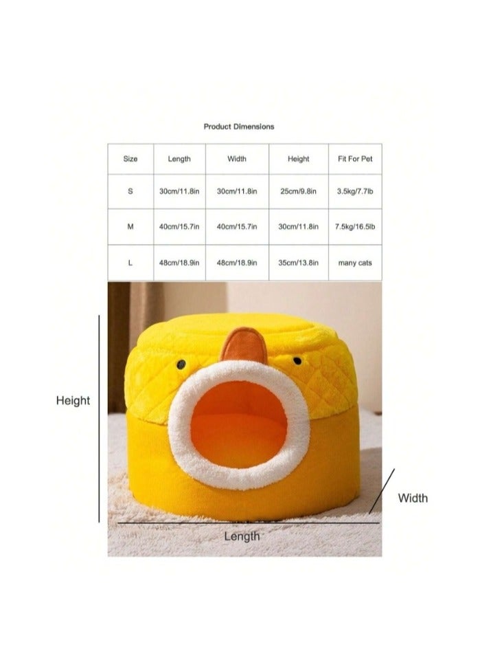 A.M Cute Cat Tent House Cat Tent for Small Cat with Removable Cushion Pet Cat Bed House for Small Medium Pets Sleeping Indoor,50*50*36cm - Image 2