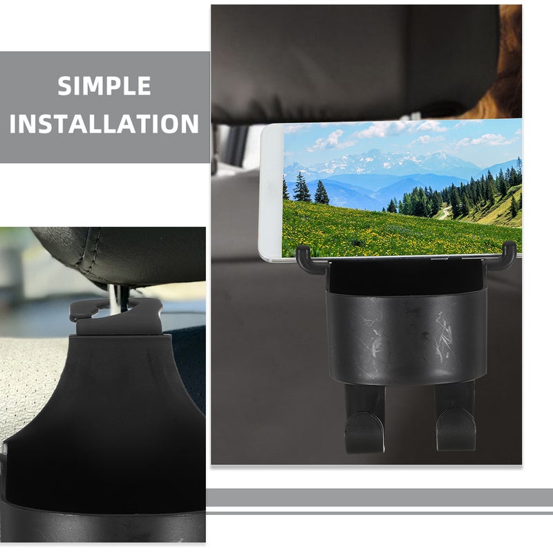 2pcs Headrest Cup Holder Auto Headrest Cup Holder Car Cup Holder Back Seat Cup Holder Supply - Image 3