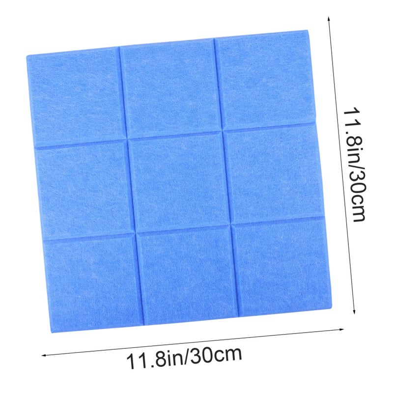 Blue Felt Board Self-Adhesive Squares for Kids Office Home Classroom - Image 3