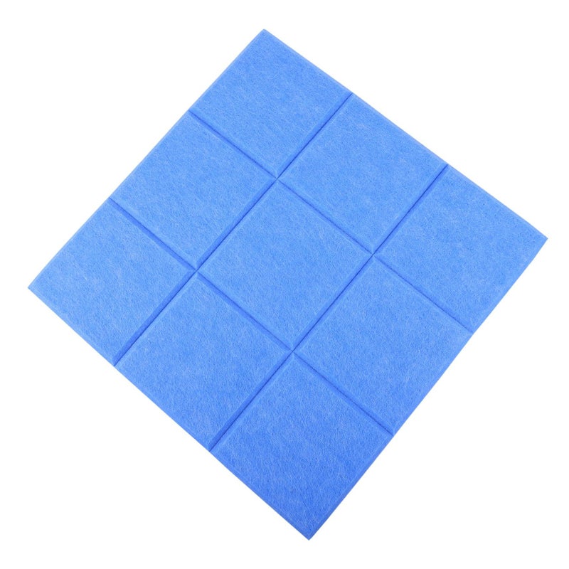 Blue Felt Board Self-Adhesive Squares for Kids Office Home Classroom - Image 2