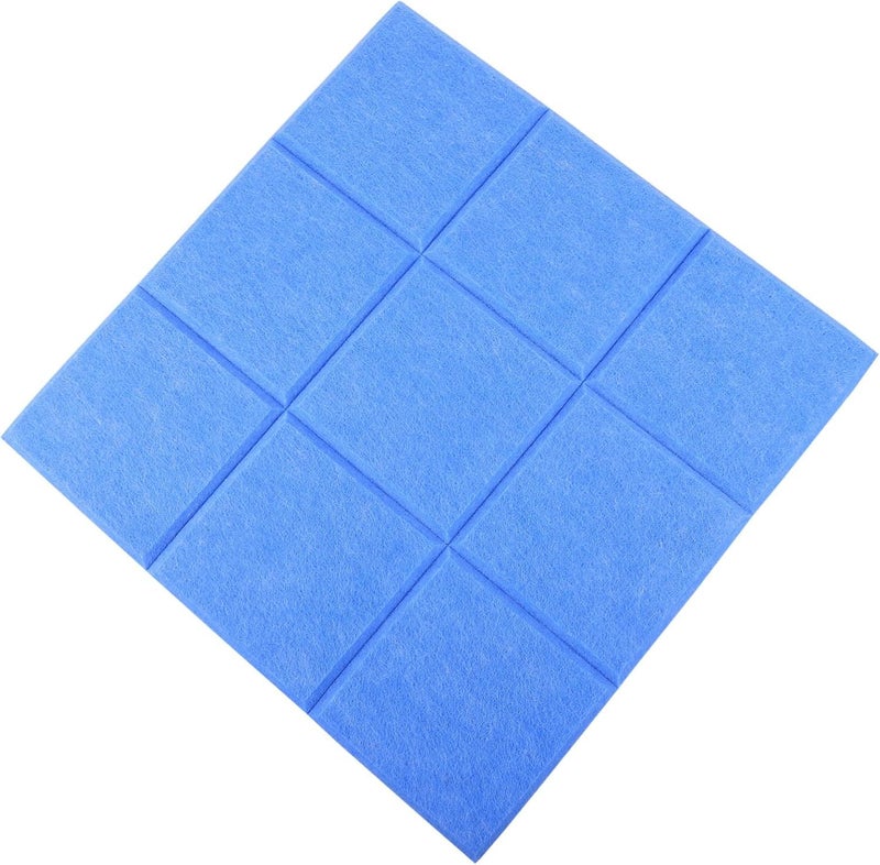 Blue Felt Board Self-Adhesive Squares for Kids Office Home Classroom - Image 1