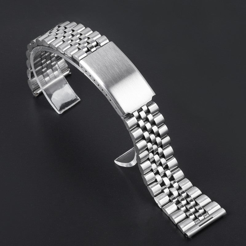 Generic Five Niu Stainless Steel Five Bead Strap Huawei Samsung General 12/14/16/18/20/22mm in stock Silver 