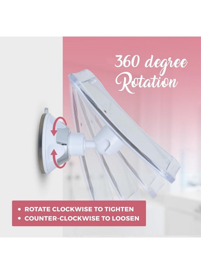 Mirrorvana 10X Magnifying Makeup Mirror - Suction Cup Cosmetic Make Up Mirror For Vanity, Bathroom, And Travel - 6.3 X 6.3 Inch (Square) - Image 4