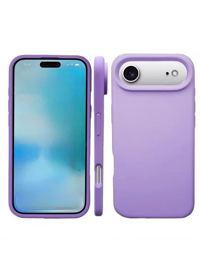 ACLIX Silicone Case Compatible with iPhone 17 Air, Slim Liquid Silicone Phone Case with 3-Layer Soft Rubber Shockproof Bumper with TPU Lining (Light Purple) - Image 1