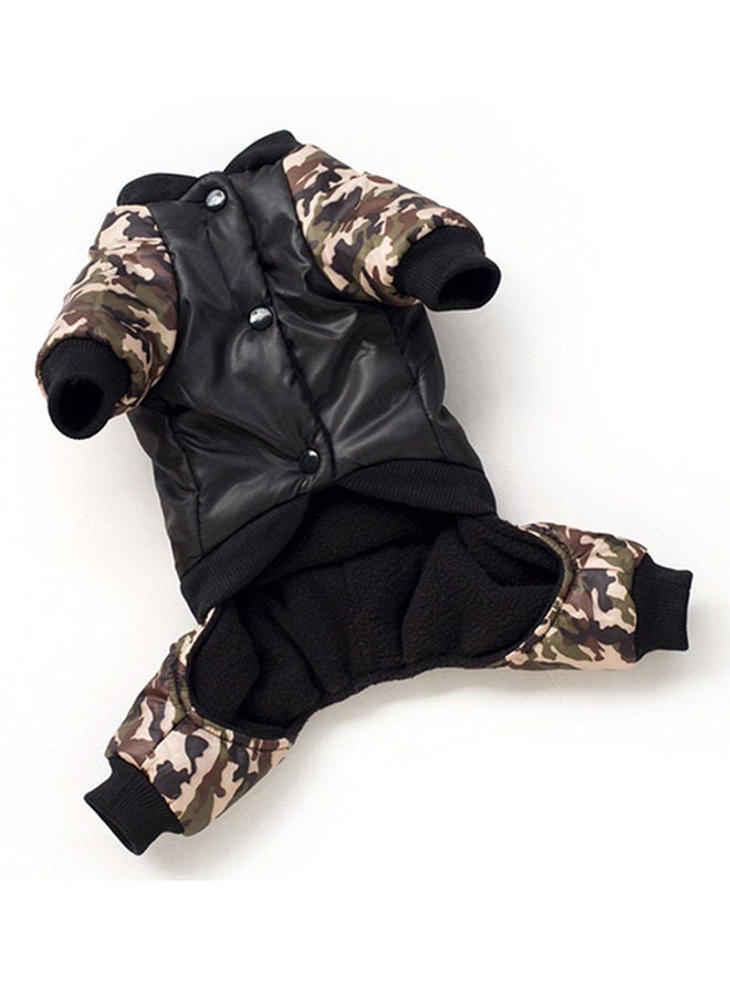 NIBEMINENT FBI Print 4-Leg Jumpsuit Cotton Coat Camouflage/Black Medium - Image 2