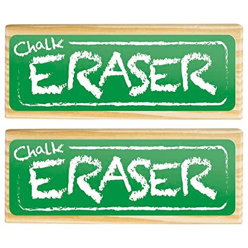 Imagination Generation Chalk and Dry Erase Board Black Felt Eraser|Dustless, Noiseless| for Classroom or Home| Pack of 2 - Image 5