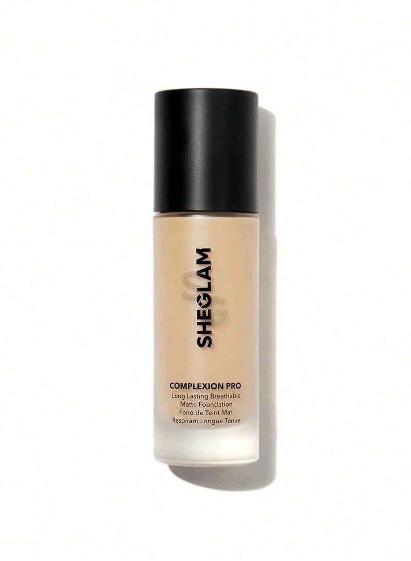 SHEGLAM Complexion Pro Long Lasting Breathable Matte Foundation Warm Vanilla - Image 1