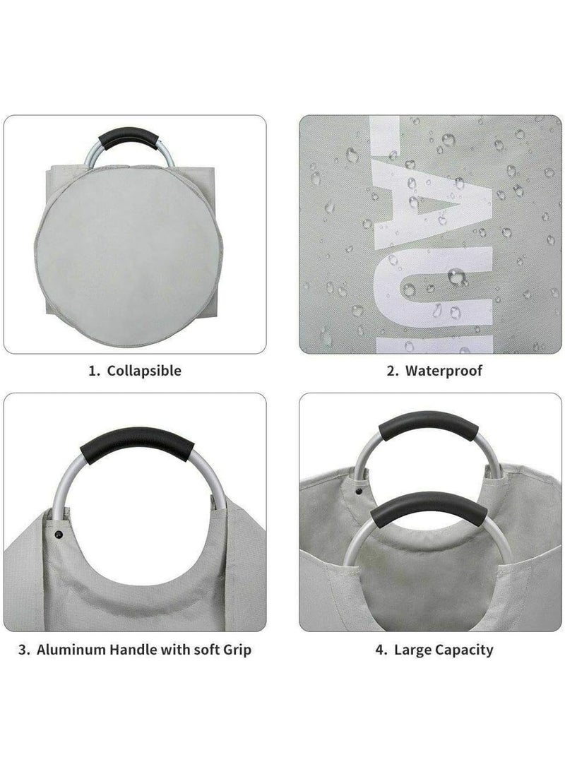 Ekdant Ekdant Large Laundry Basket with Handles Collapsible Laundry Bag Foldable Laundry Hamper Foldable Dirty Clothes Storage Bag for Laundry RoomDurable and Easy to CleanEasy To Use  - Image 4