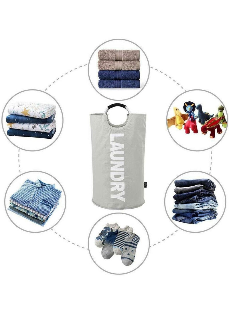 Ekdant Ekdant Large Laundry Basket with Handles Collapsible Laundry Bag Foldable Laundry Hamper Foldable Dirty Clothes Storage Bag for Laundry RoomDurable and Easy to CleanEasy To Use  - Image 3
