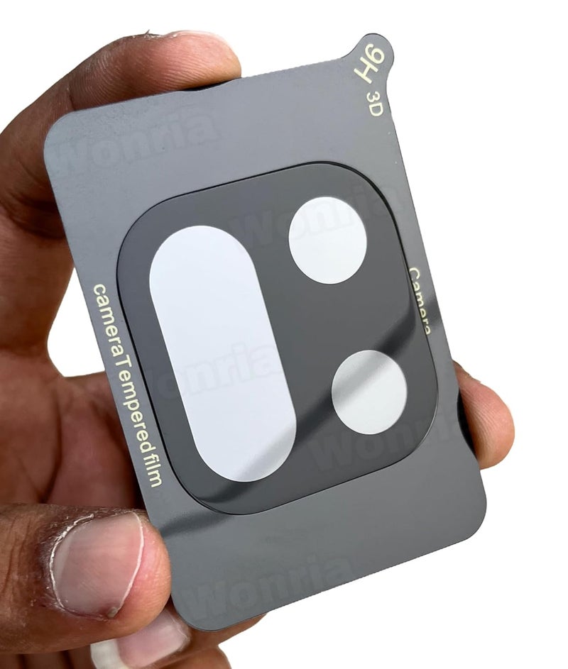 WonRia ® حزمة 1 - واقي عدسة الكاميرا الخلفية لهاتف OnePlus 15 5G [3D بريميوم] - أسود - Image 2