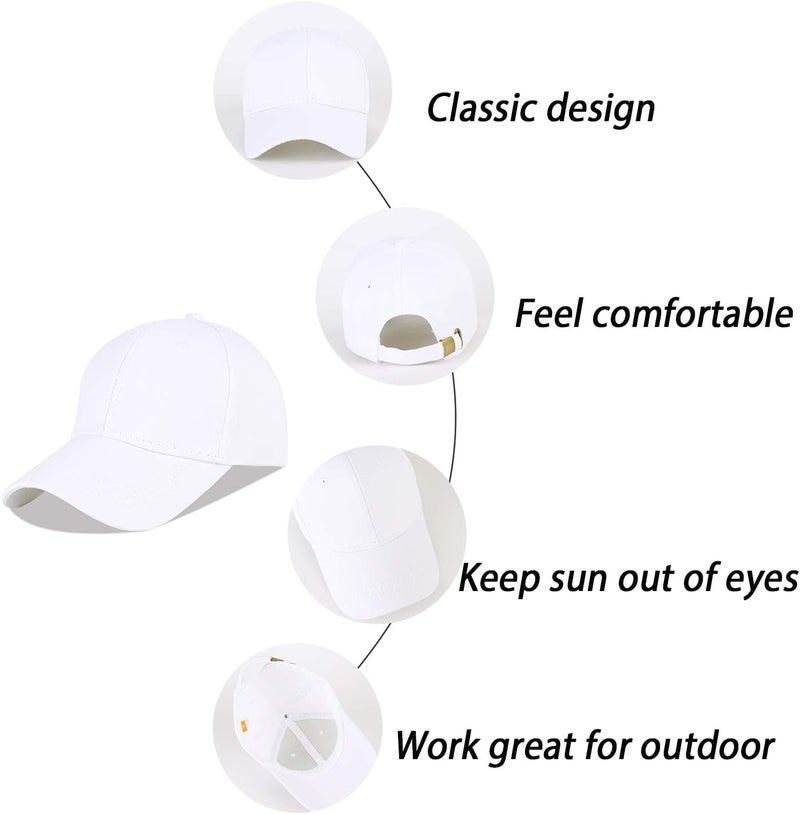 LANGZHEN Unisex Baseball Cap 100% Cotton Fits Men Women Washed Denim Adjustable Dad Hat - Image 3