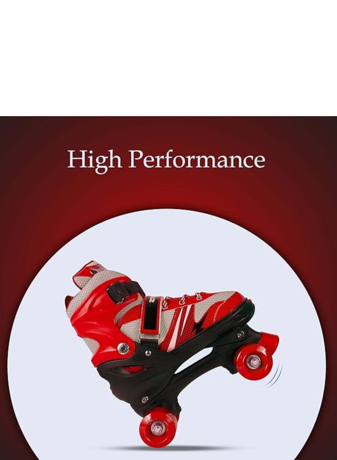 إسكدنيا زلاجات رباعية العجلات للجنسين للأطفال مقاس وسط (33-37) سم - Image 1