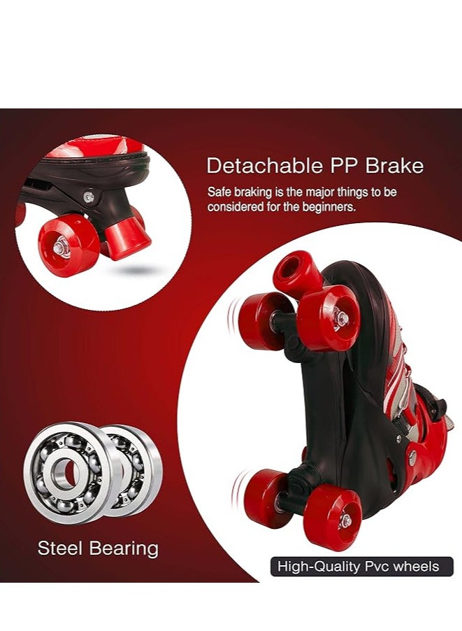 إسكدنيا زلاجات رباعية العجلات للجنسين للأطفال مقاس وسط (33-37) سم - Image 3