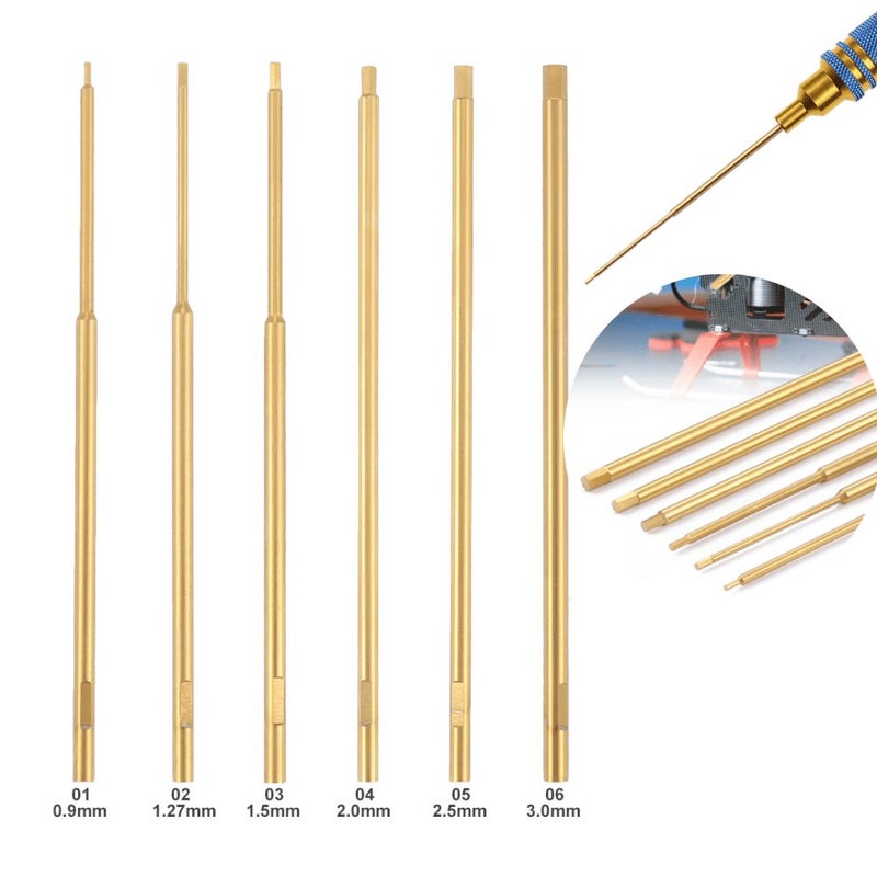1.3mm Titaium Nitride Hex Screwdriver Set for RC Quadcopter FPV Car Repair - Image 4