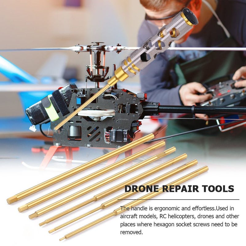 1.3mm Titaium Nitride Hex Screwdriver Set for RC Quadcopter FPV Car Repair - Image 1
