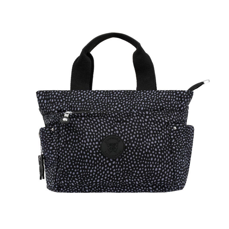 CAPRICE COLLECTION Unisex Small Shoulder Bag – Charcoal Grey, Water-Resistant Nylon, 9.5L Capacity - Image 1