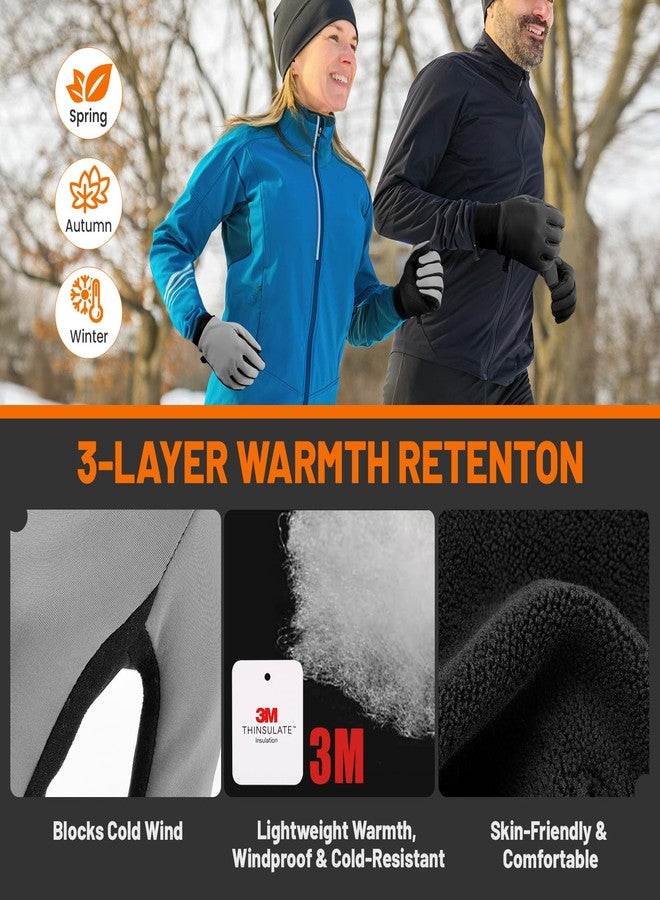 GXCROR Winter Gloves with Windproof & 3M Thermal Insulation, Touchscreen & Anti-Slip, Ideal for Running, Cycling, Hiking, Driving, and Outdoor Activities - Image 2