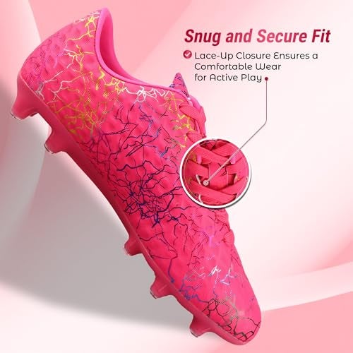 Vizari Zodiac Firm Ground Soccer Cleats for Boys and Girls | Lightweight & Durable Football Shoes with Molded TPU Outsole | Youth Cleats with Secure Lace-Up Closure for Maximum Traction & Performance - Image 4