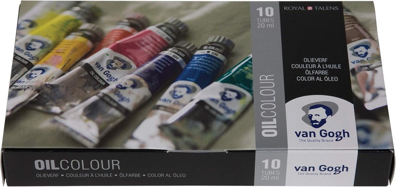 Van Gogh Oil Starter Set P410 - 10 Tubes of 20ml Oil Colour Paints - Image 1