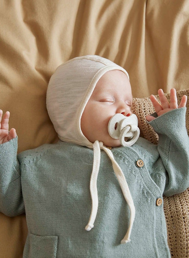 Elli Junior Elodie Details - Bamboo Pacifier Natural Rubber 0-6 months - Vanilla White - Image 2