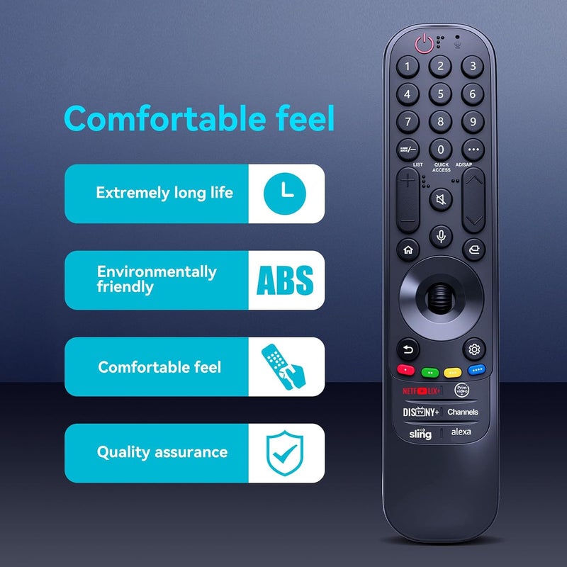 ZWP MR23GA AKB76043102 Magic Remote for LG Smart TV Replaced AN-MR22GA AN-MR21GA AN-MR23GN AN-MR22GN AN-MR23GA Remote, Compatible with LG TVs Since 2019-2023 Model with Voice Pointer Function - Image 3